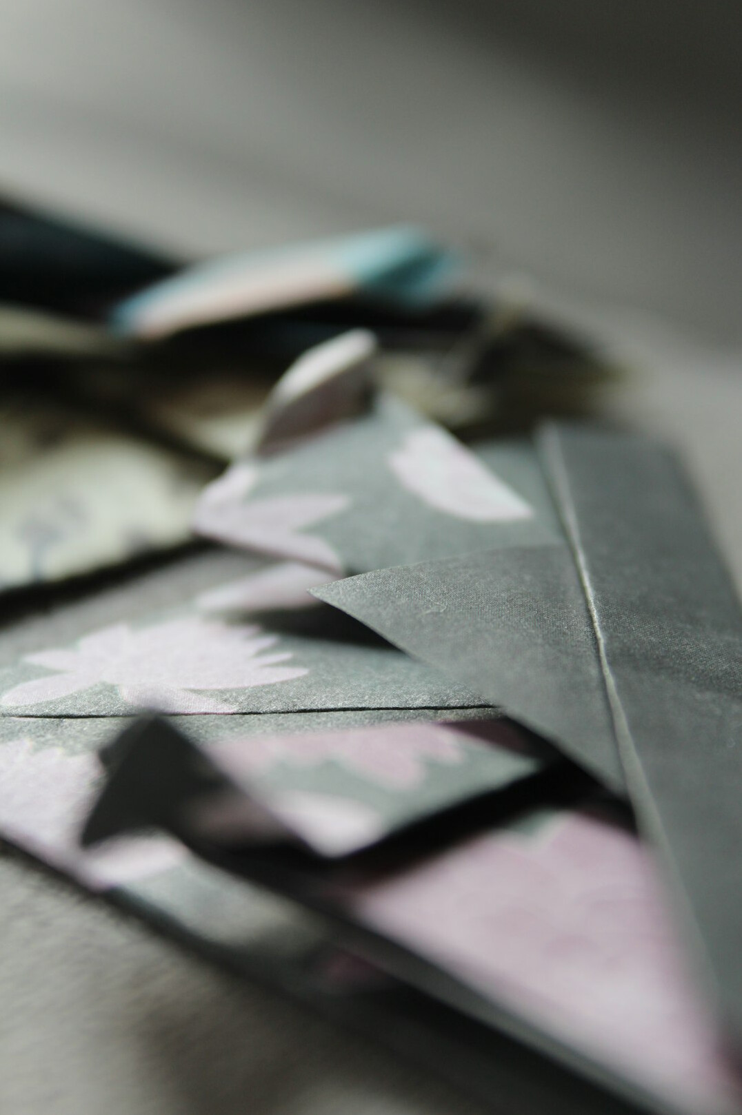 Stack of folded newspapers