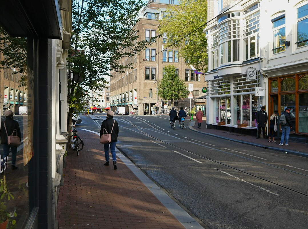 Old town street in a Swiss city with historic buildings
