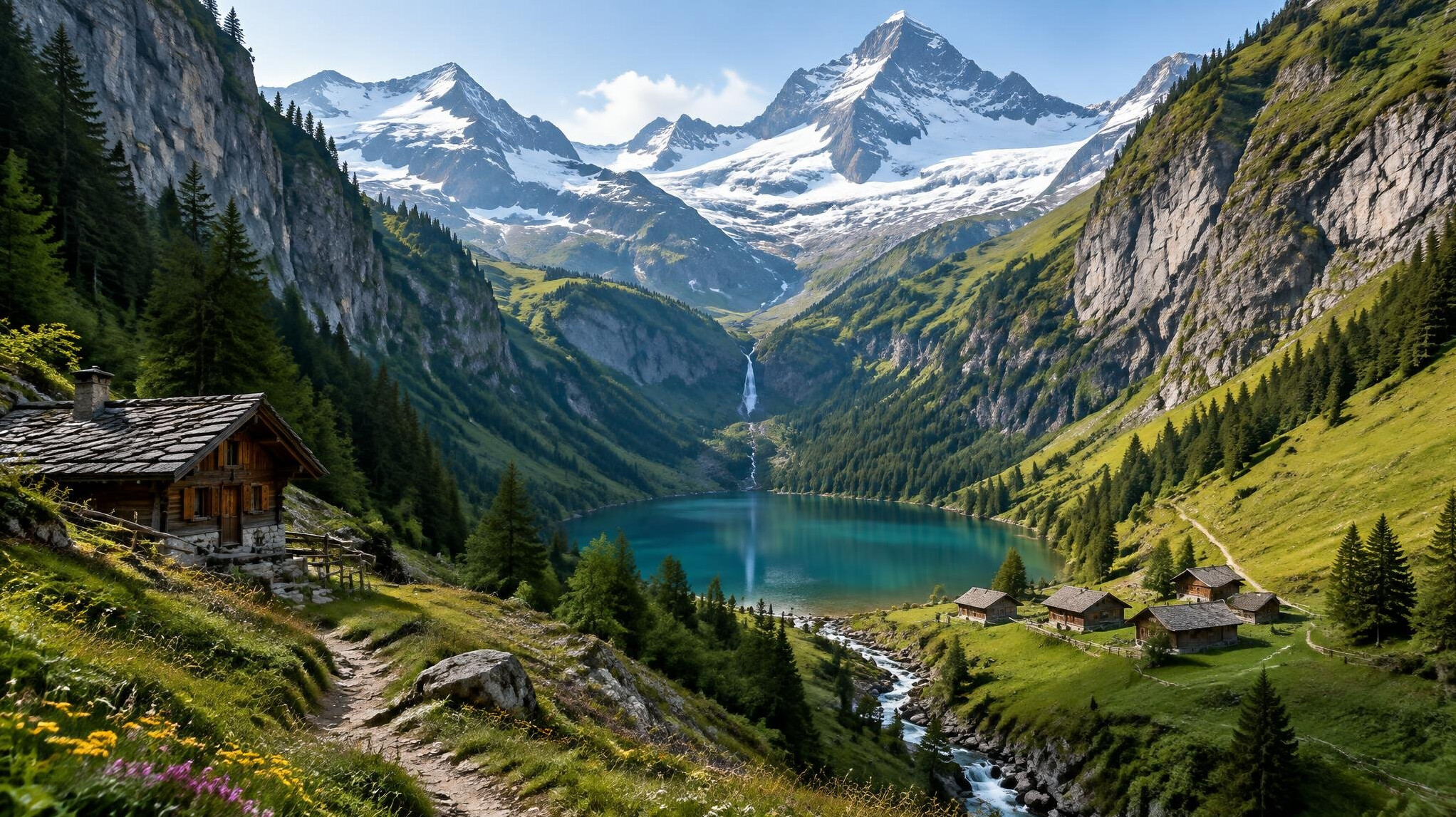 swiss alps hidden valley